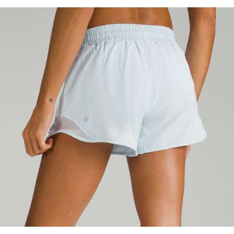 6584 Lululemon Hotty Hot Low-Rise Lined Short 4" Powder Blue Sz. 6