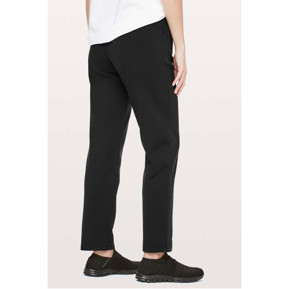 6755 LULULEMON On The Move Pant Ponte *28" Black Sz 6 *LOVED/AMAZING