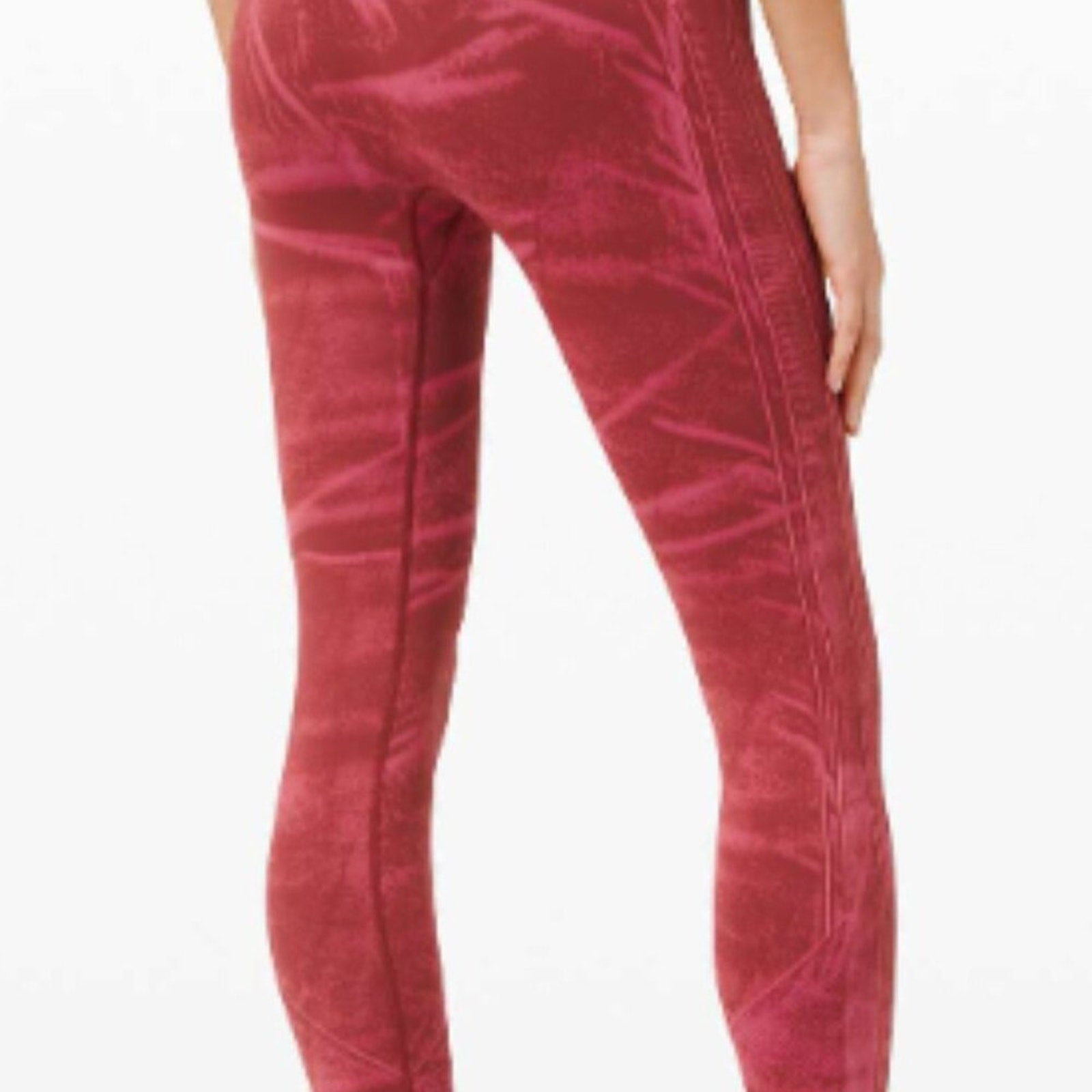 (6286) Lululemon Ebb to Street Tight *Wash Sz 6 in tone Wash Chianti