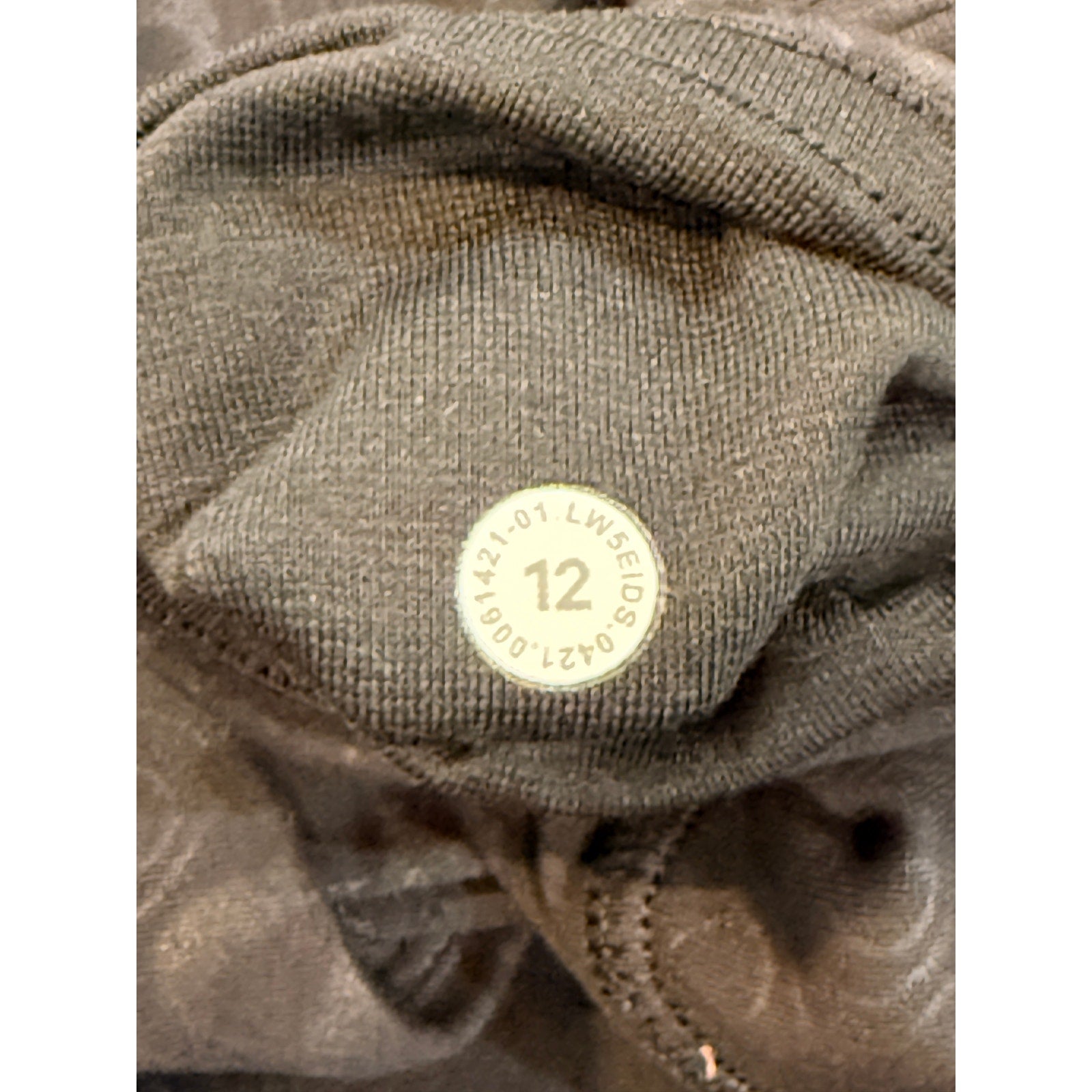 6780 Lululemon Align HighRise Pant with Pockets 25" Yogo Emboss Black Sz 12 *RARE