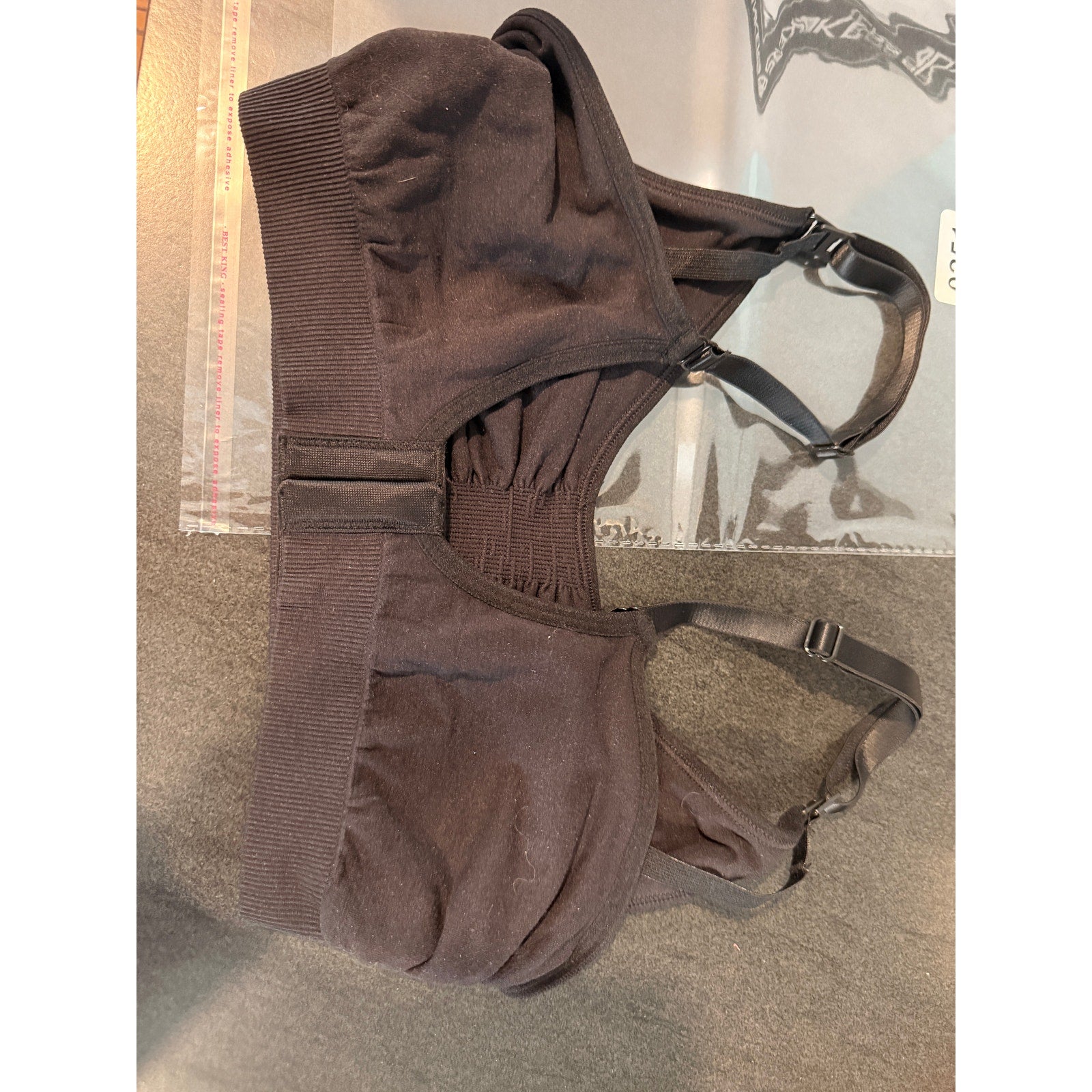 0251 NWOT SKIMS  SEAMLESS SCULPT BRALETTE w/Adj BACK in L/XL in ONYX