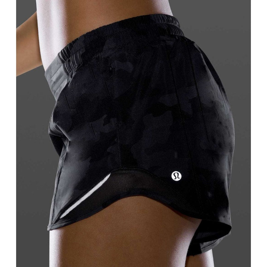 6442 Lululemon Hotty Hot Short II *Long 4" Heritage 365 Camo Deep Coal Sz 6 *LOVED