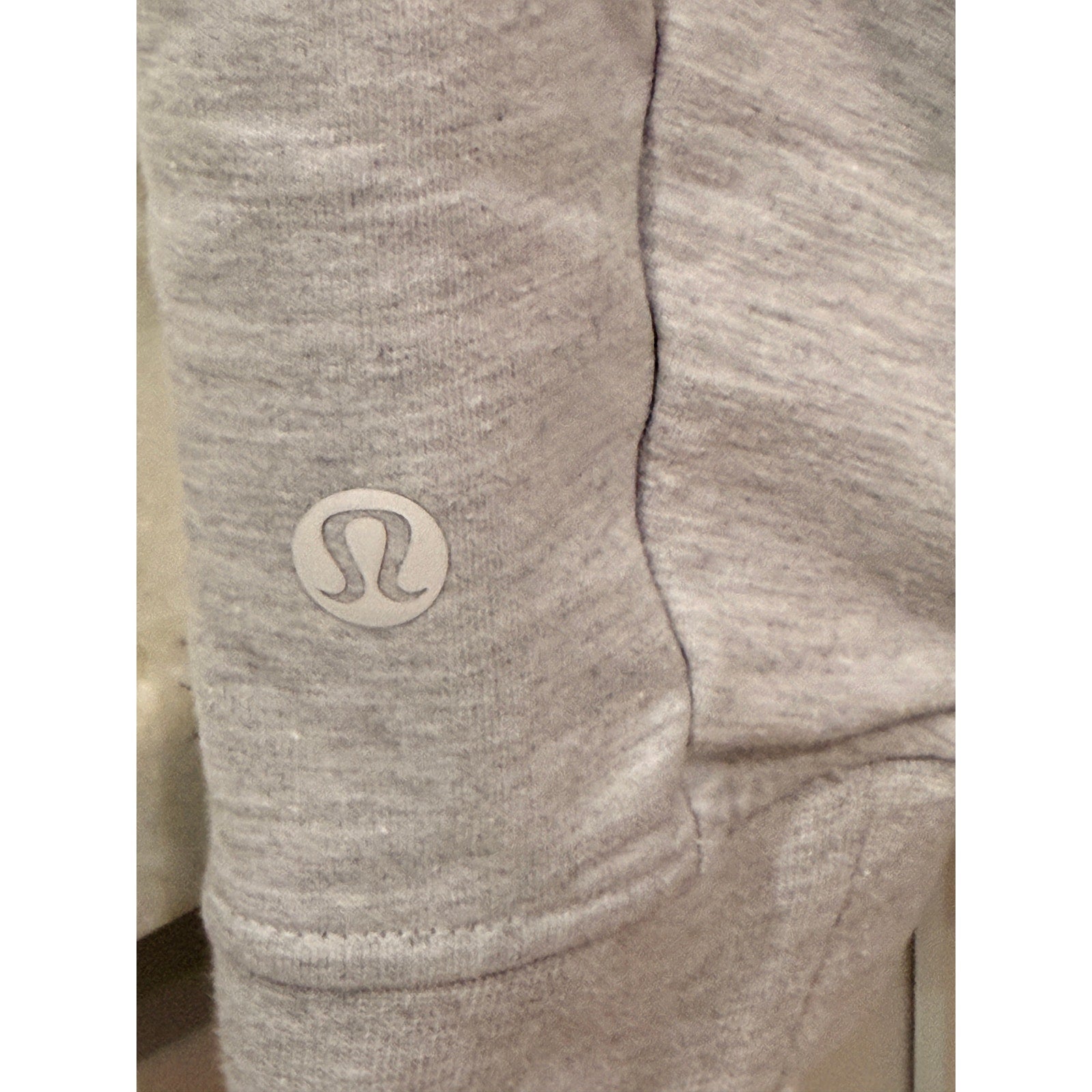 462- Lululemon x LA CLIPPERS City Sweat Crew Heathered  / Sea Salt Sz S