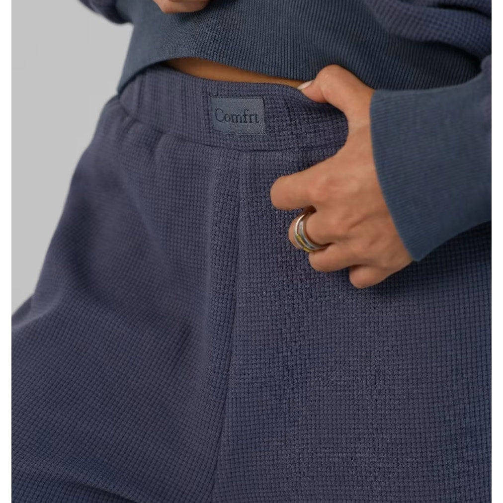 442 - NEW COMFRT Waffle Lounge Pant in Stone Blue Sz M