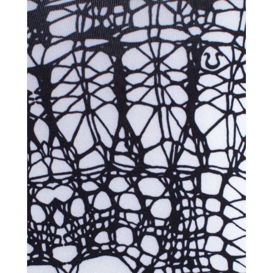 34 - LULULEMON Cool Racerback White Black Glacier Lace Sz 6