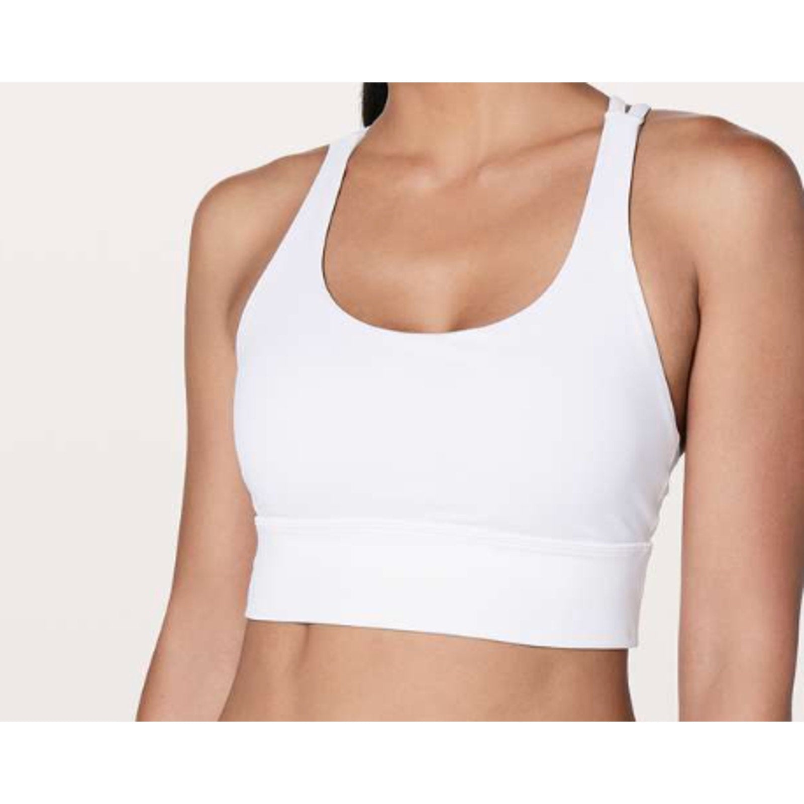 6434 - Lululemon Energy Bra *Long Line White sz 6