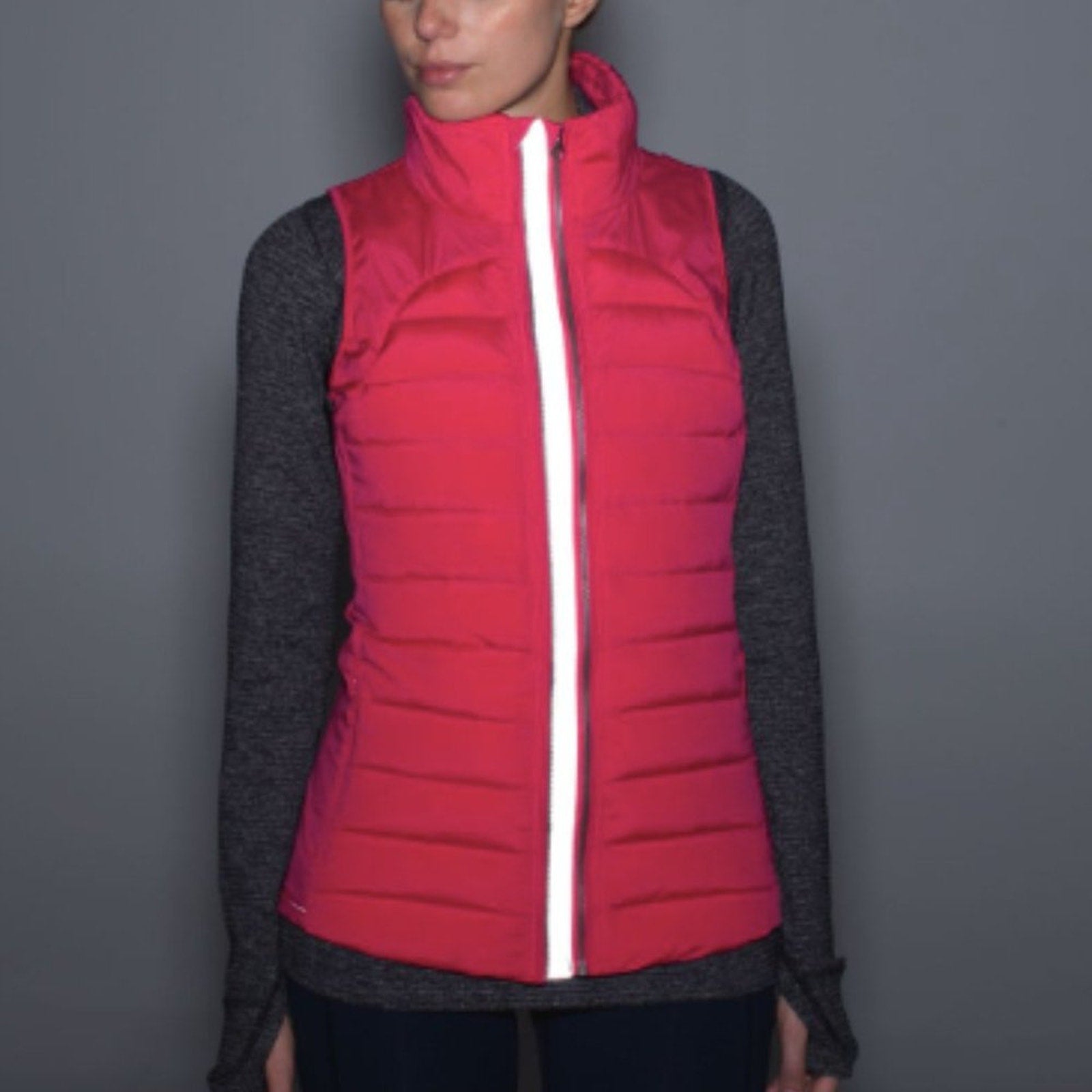 (2351) LULULEMON Fluffed Up Vest in BOOM JUICE Sz 4 **