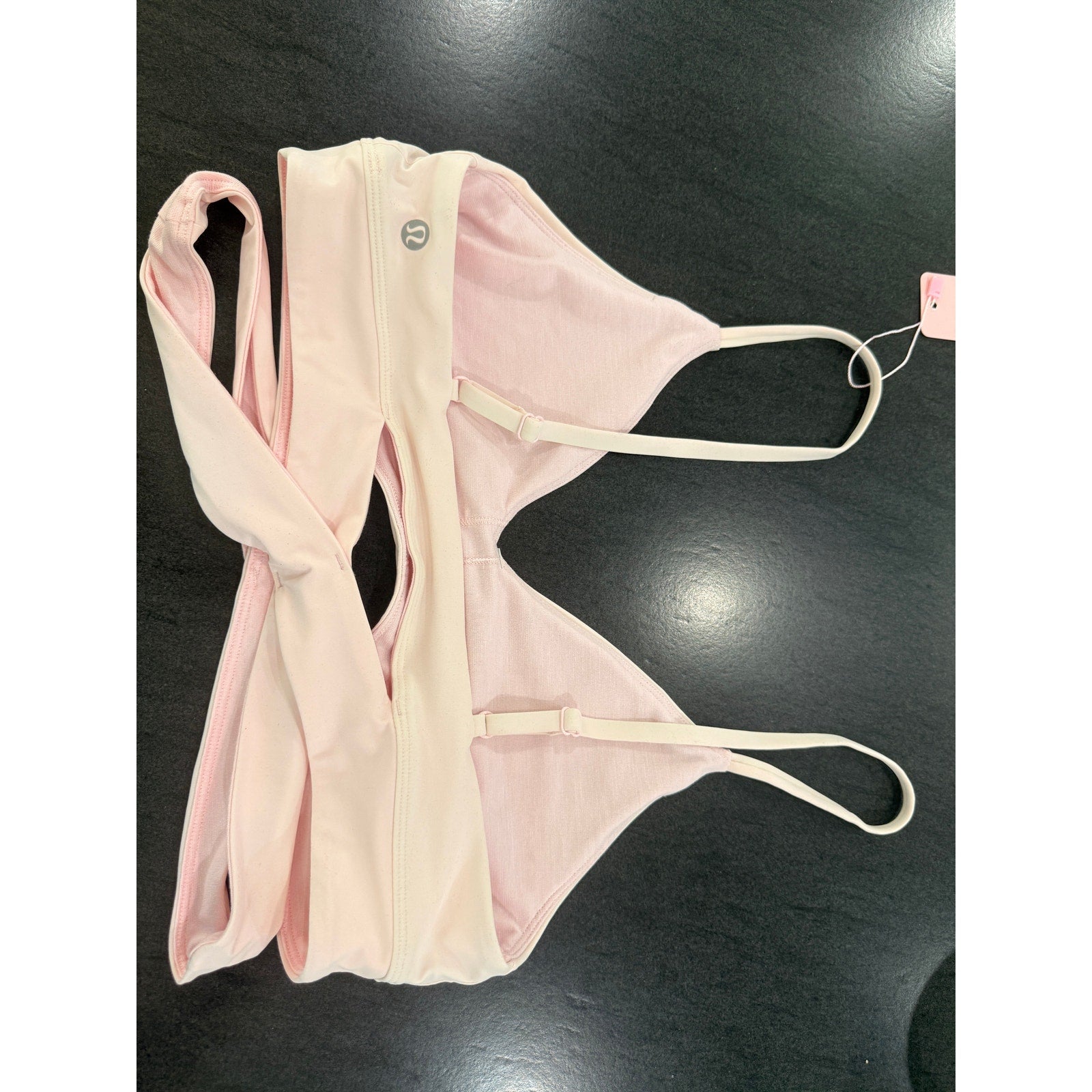 65 - Lululemon Still Now Bra *Light Support Strawberry Milkshake in Sz 10