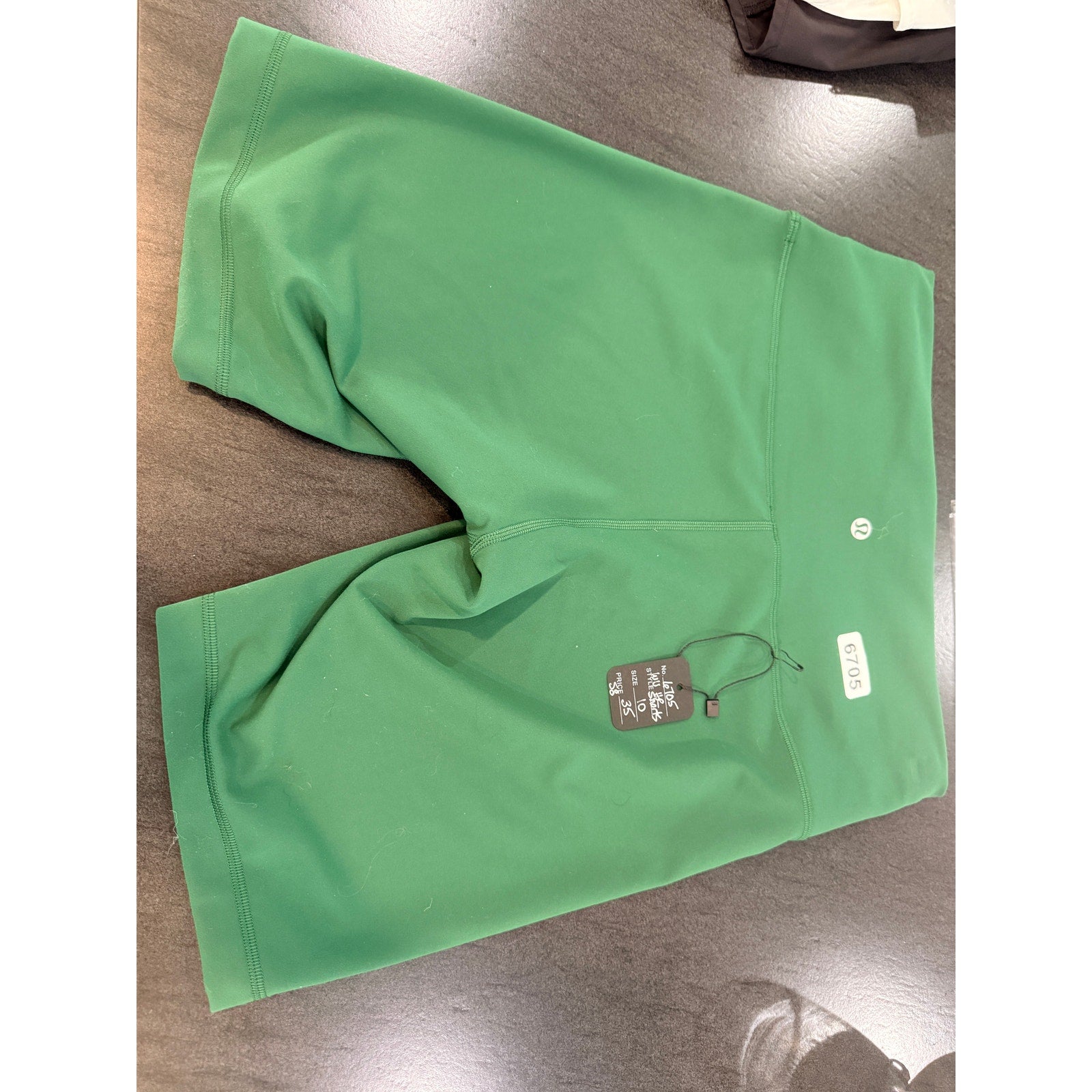 6705 - Lululemon Wunder Train High-Rise Short 8" Everglade Green