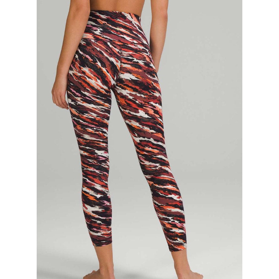 6616 LULULEMON Lunar New Year Align High-Rise Pant 25" Tiger Tide Smoky Red Multi Sz 6 *RARE