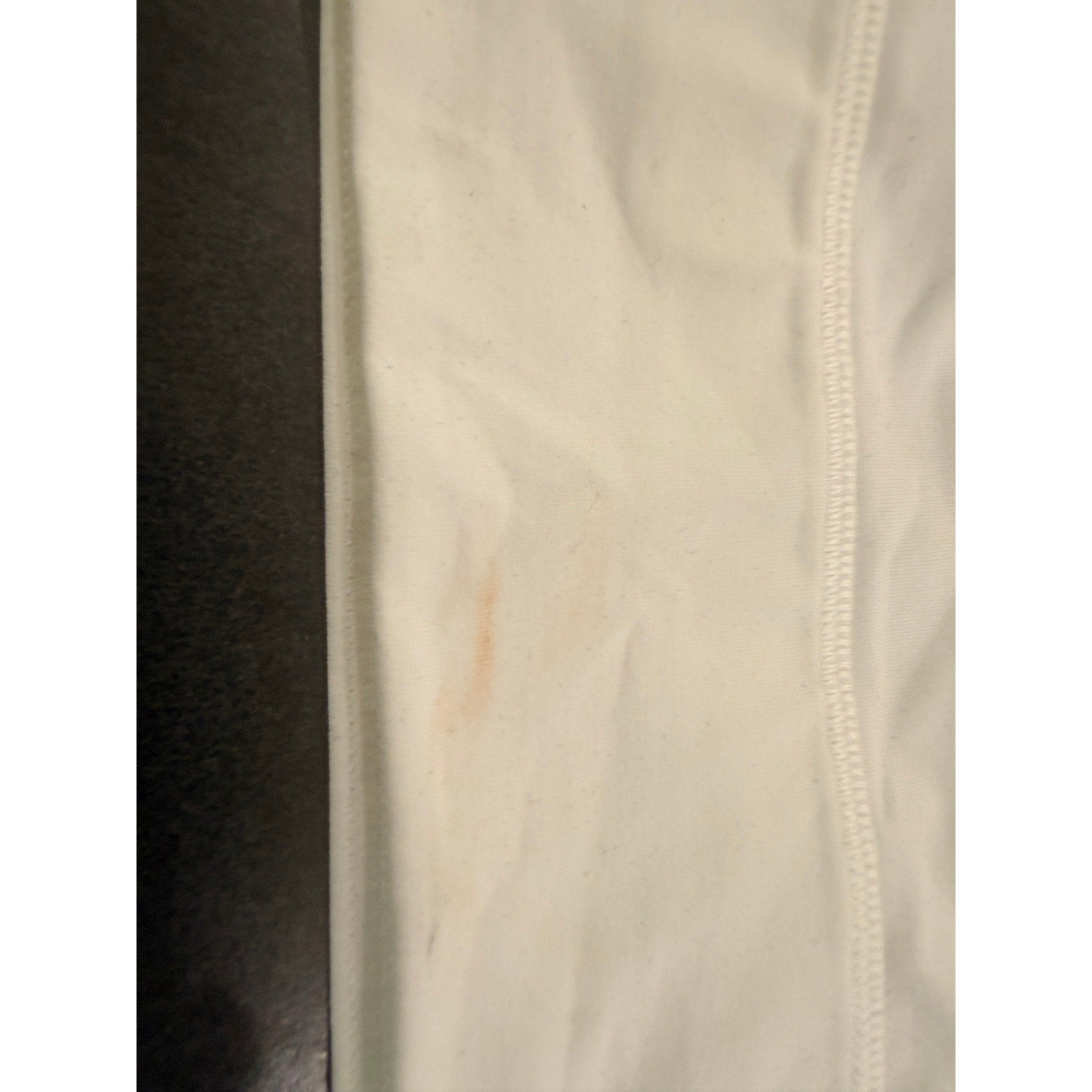6483 Lululemon Energy Bra *Long Line White sz 8 *FLAW Makeup