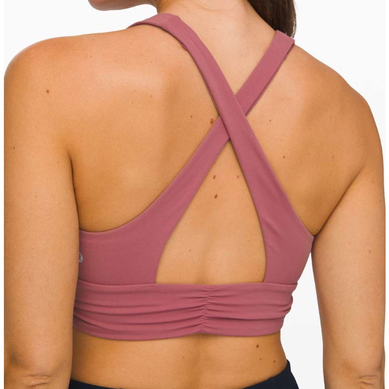 40 - Lululemon Always Aligned Bra Moss Rose Sz 8