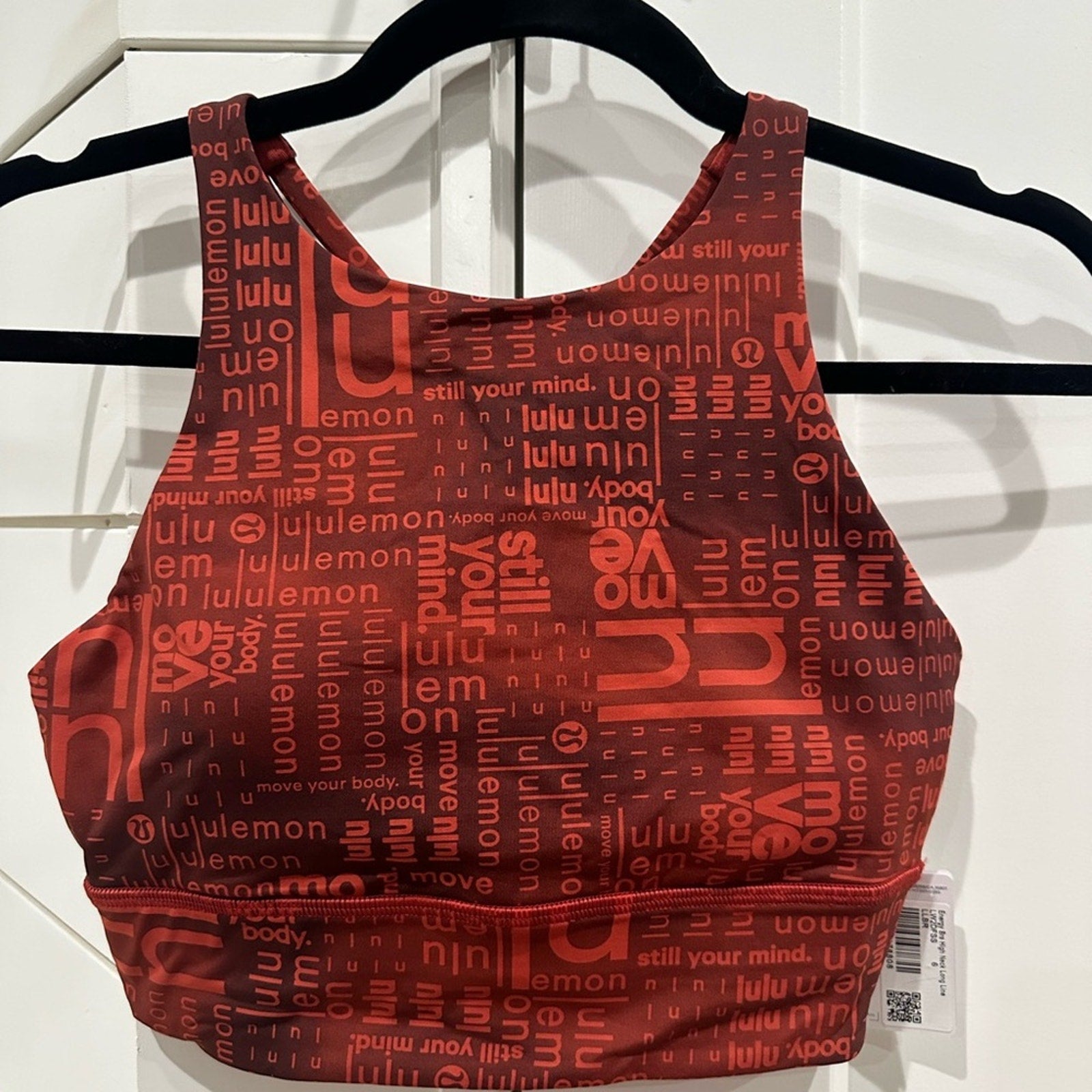 6618 NWT Lululemon Energy High-Neck Longline Bra *Medium Support Sz 4