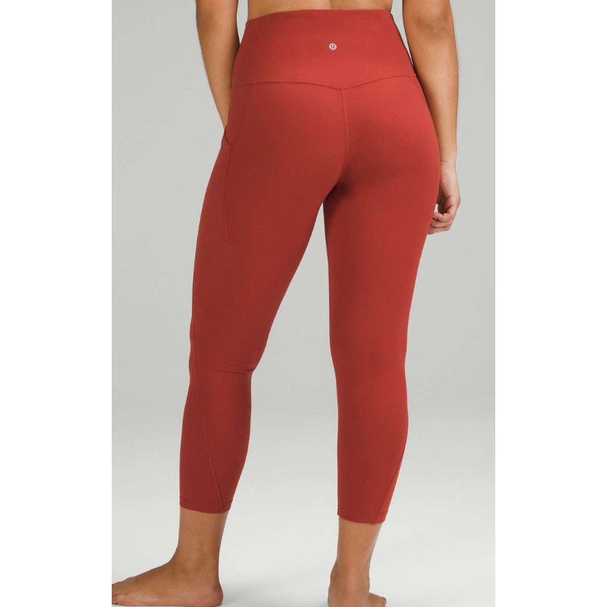 0302 Lululemon Align High-Rise Pant with Pockets 25" Cayenne Sz 4 *LOVED