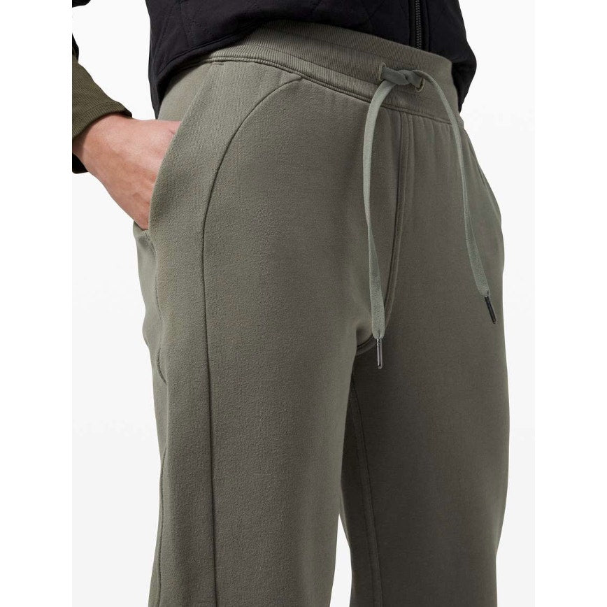 6541 Lululemon Scuba High-Rise Jogger *Fleece 28" Grey Sage sz 8 *LOVED