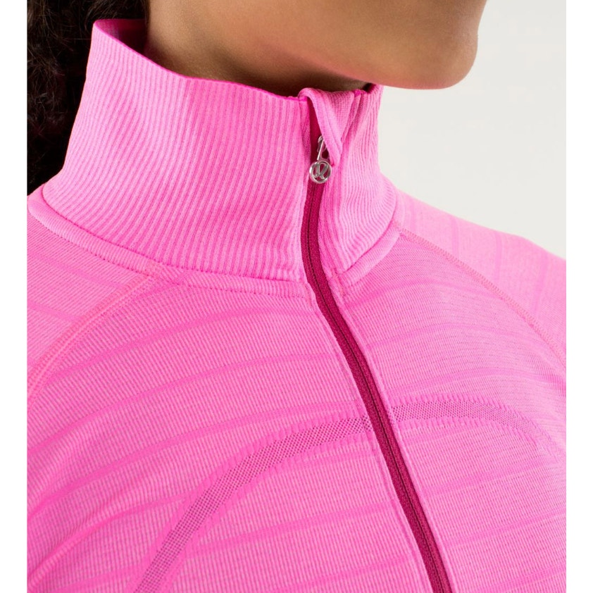 0232 Lululemon Run: Swiftly Tech 1/2 Zip Sz 8 LOVED