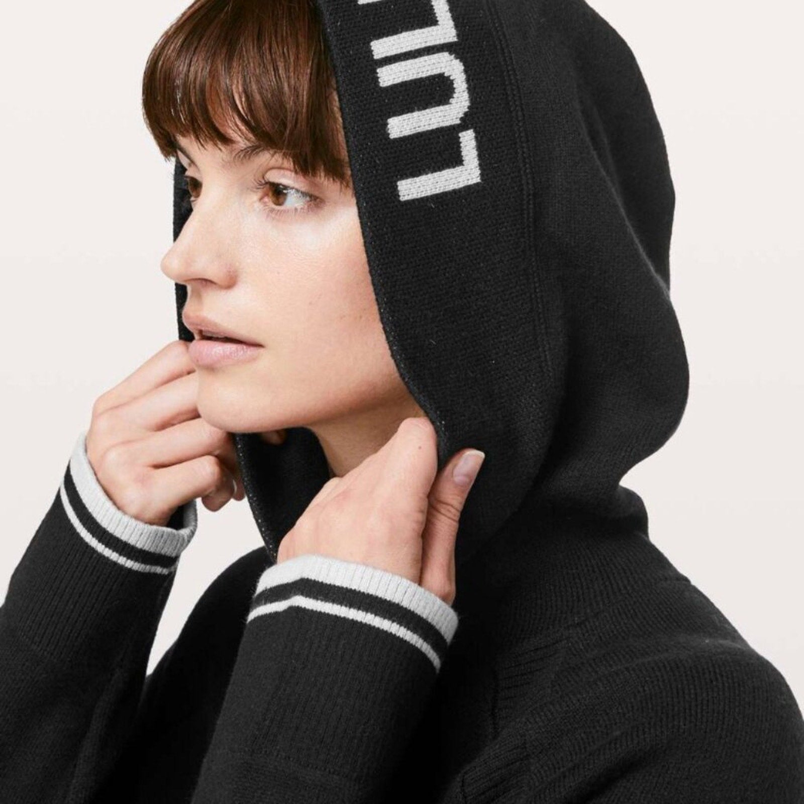 199 Lululemon Soothe Away Hoodie Black / Stargaze M/L *RARE