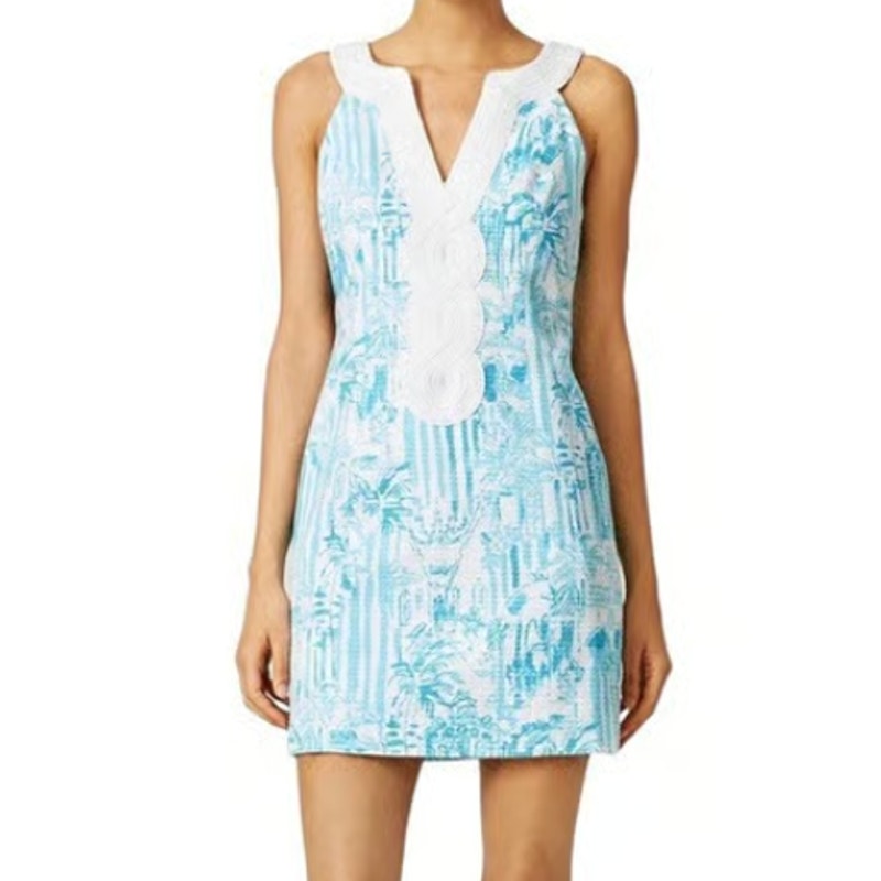 369 - LILLY PULITZER La Via Loca Valli Shift Dress in Sz 10