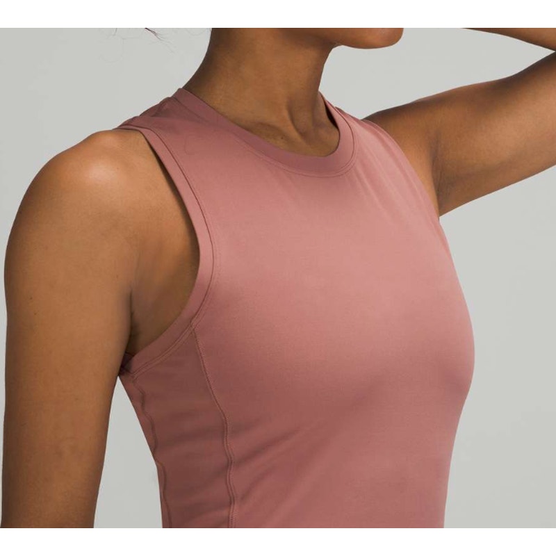 2006 LULULEMON All Aligned Midi Dress Spiced Chai in Sz 4/6