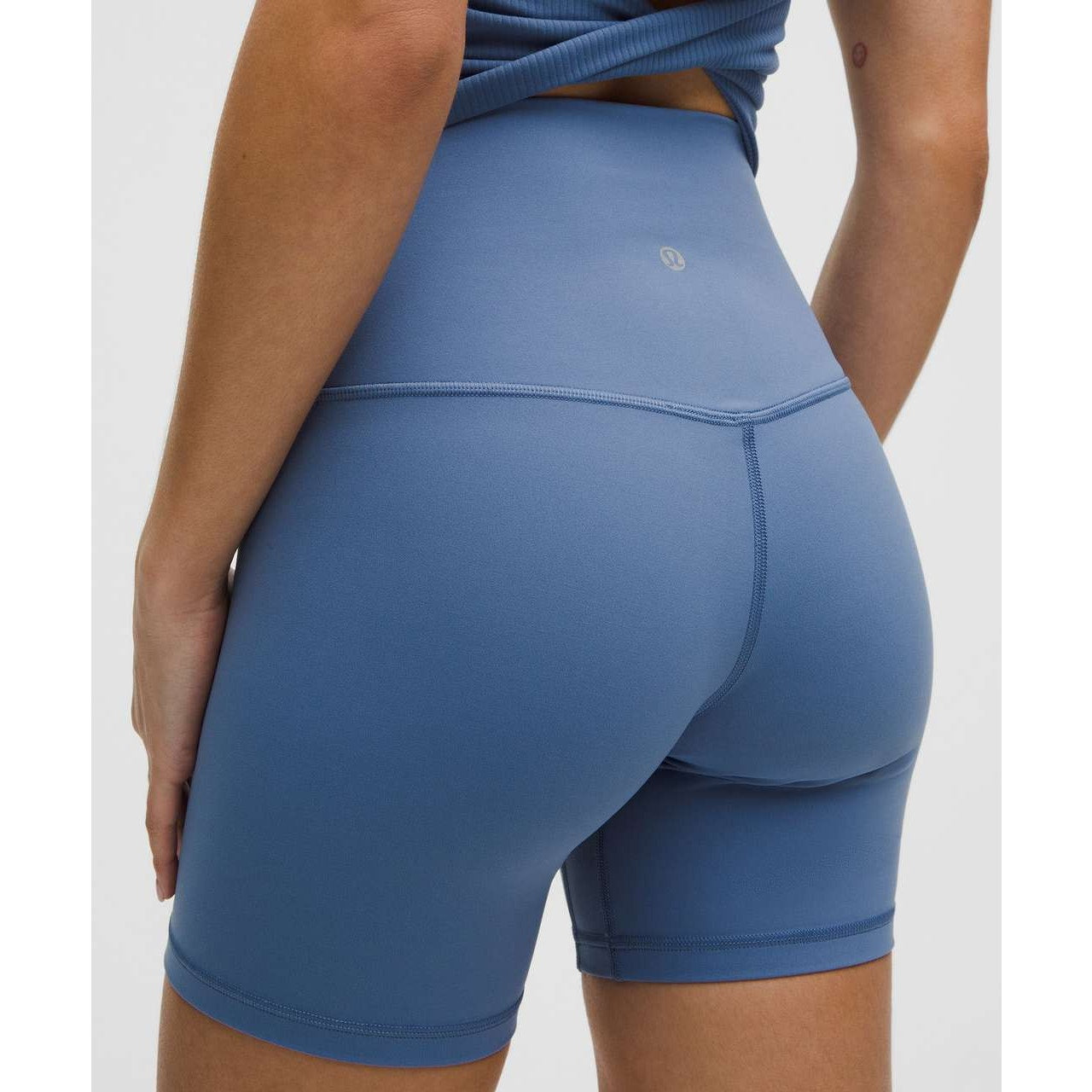 0123/0125 NWT Lululemon Align High-Rise Short 6" Washed Denim