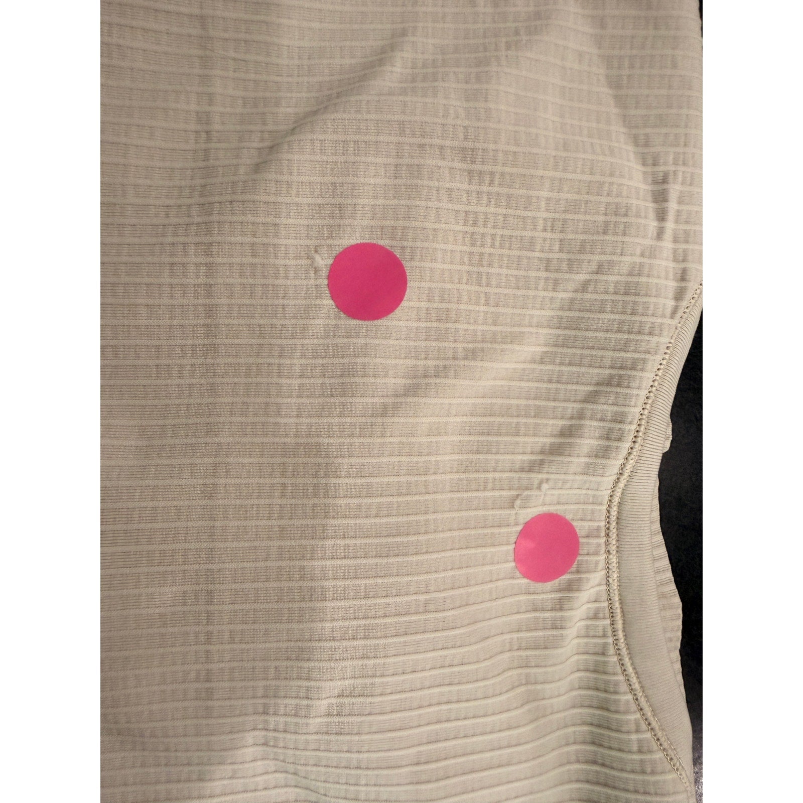 352 - Lululemon Ebb To Street Racerback Crop Tank in Natural Ivory Sz 8 *PULL