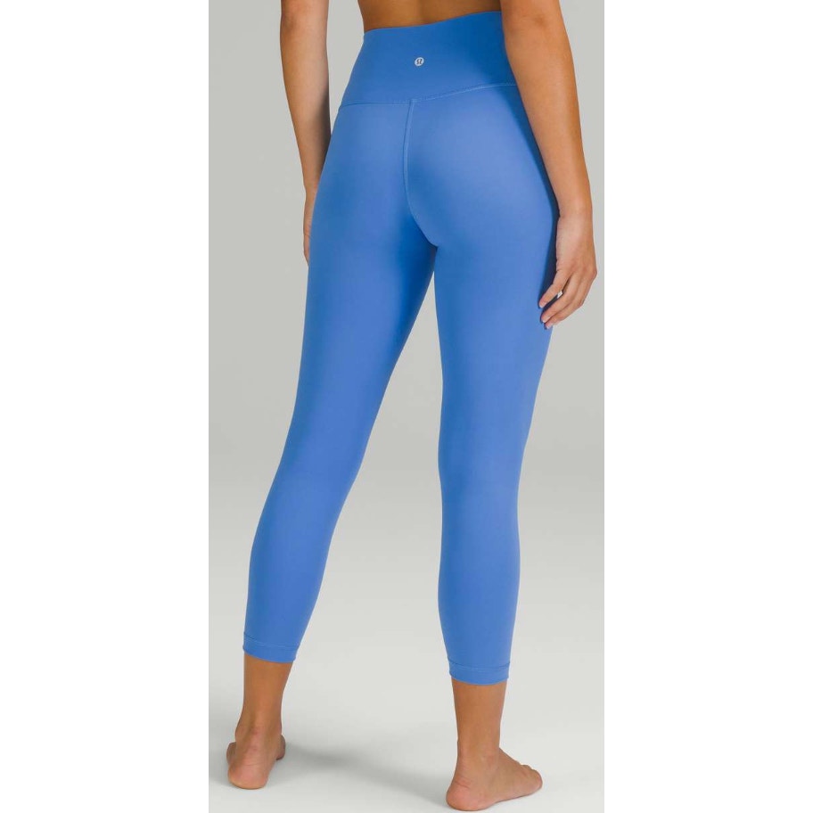 6543 LULULEMON Wunder Under High-Rise Crop 23" Blue Nile Sz 6