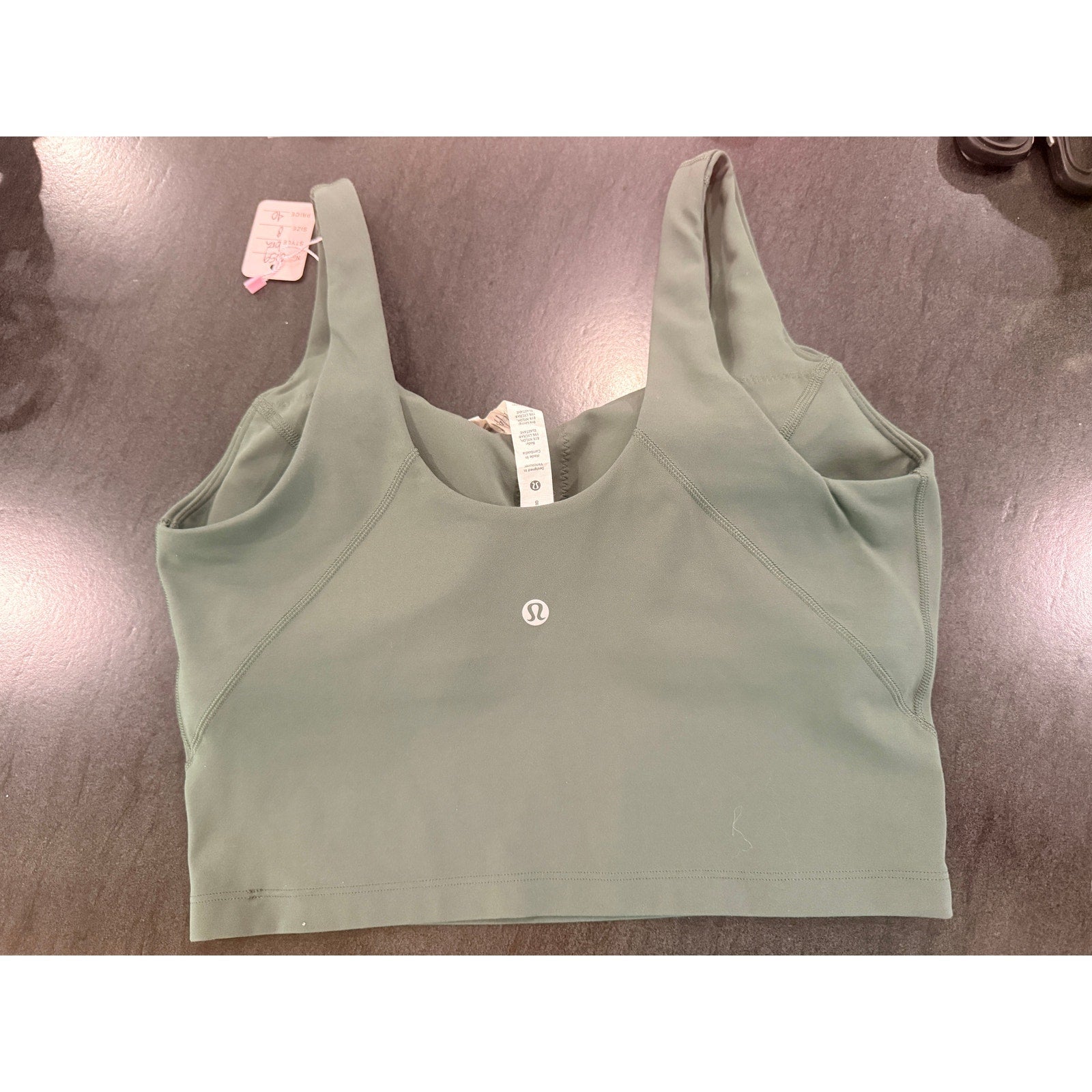 59 - Lululemon Align Tank Top *Light Support in Dark Forrest Sz 8