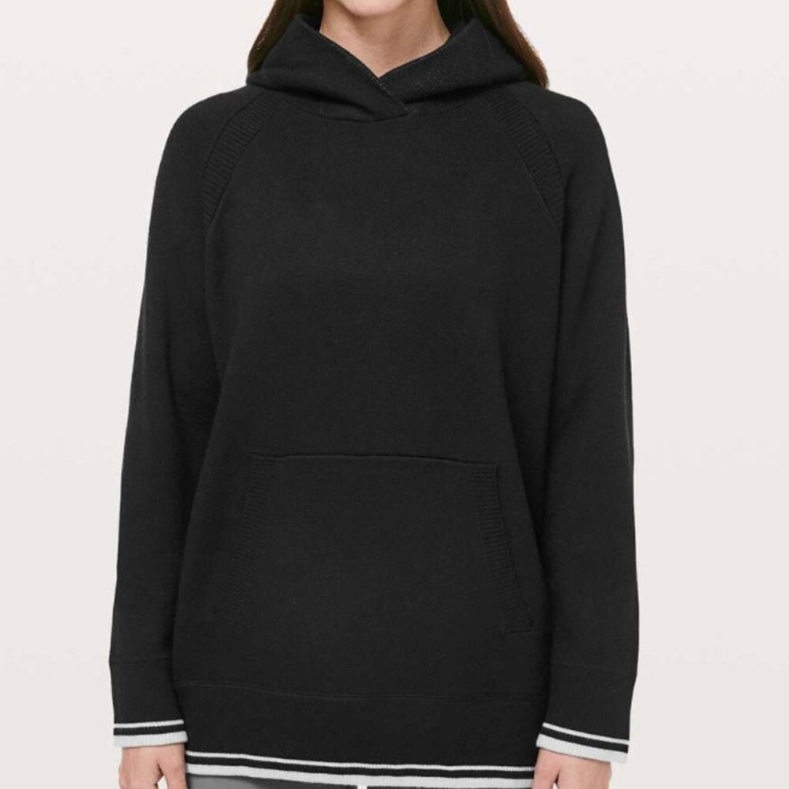 199 Lululemon Soothe Away Hoodie Black / Stargaze M/L *RARE