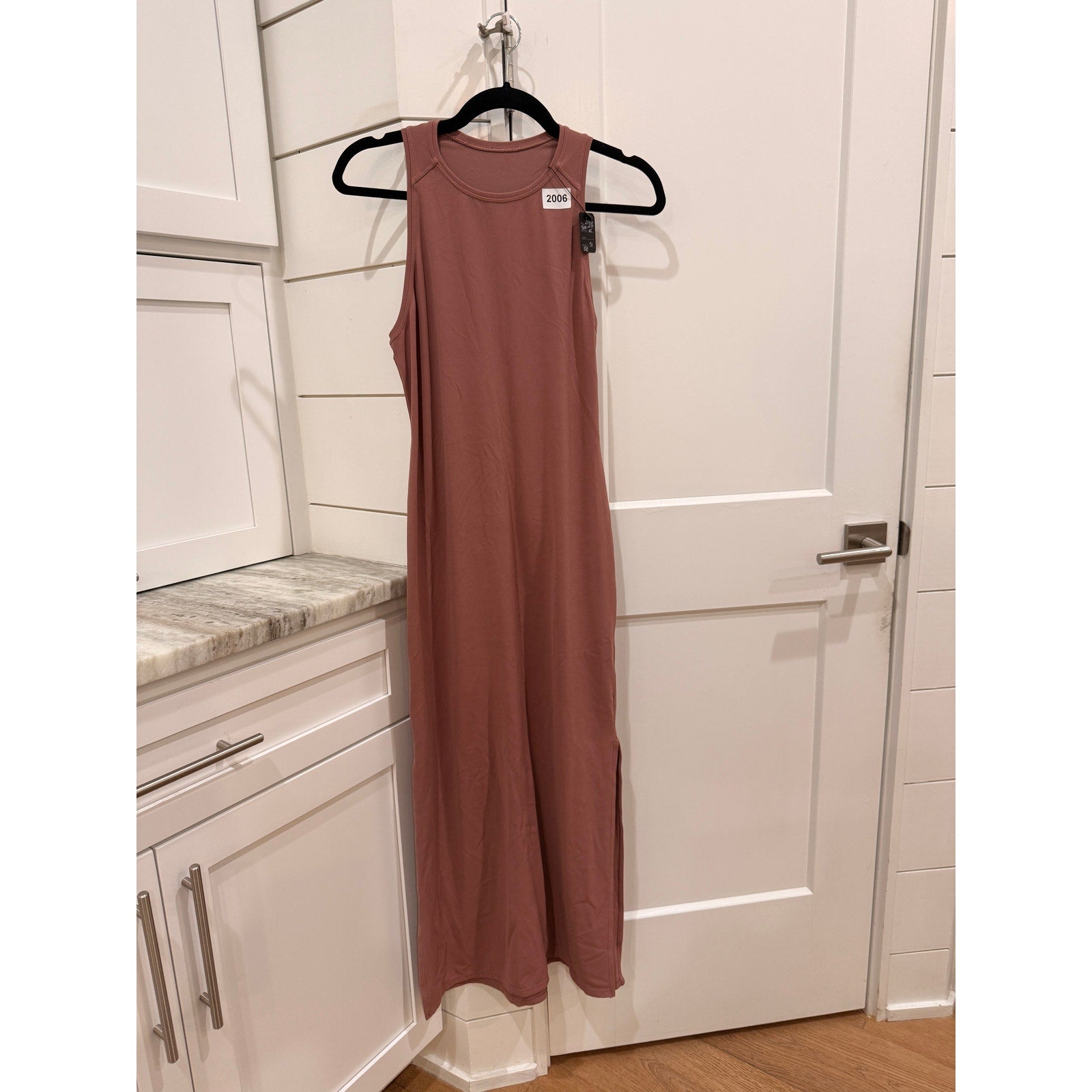 2006 LULULEMON All Aligned Midi Dress Spiced Chai in Sz 4/6