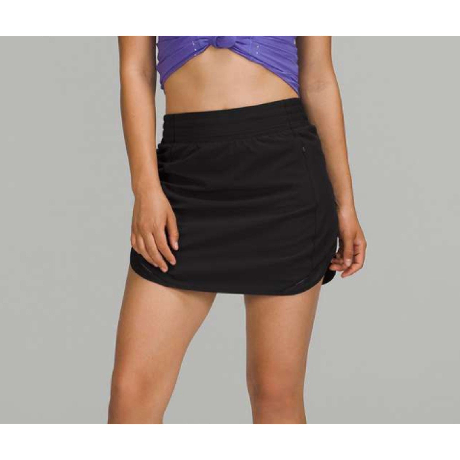 6577 - NWT Lululemon Hotty Hot Hotty Hot High-Rise Skirt *Long Black Sz 4