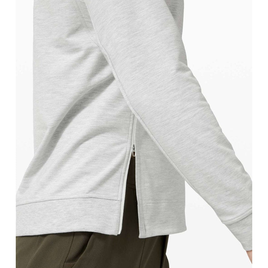 462- Lululemon x LA CLIPPERS City Sweat Crew Heathered  / Sea Salt Sz S