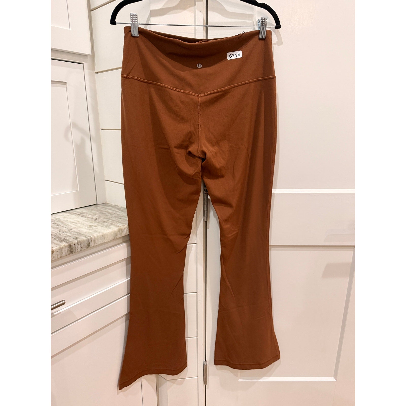 6718 LULULEMON Align High-Rise Mini Flare Pant 32" Roasted Brown Sz 12 *LOVED