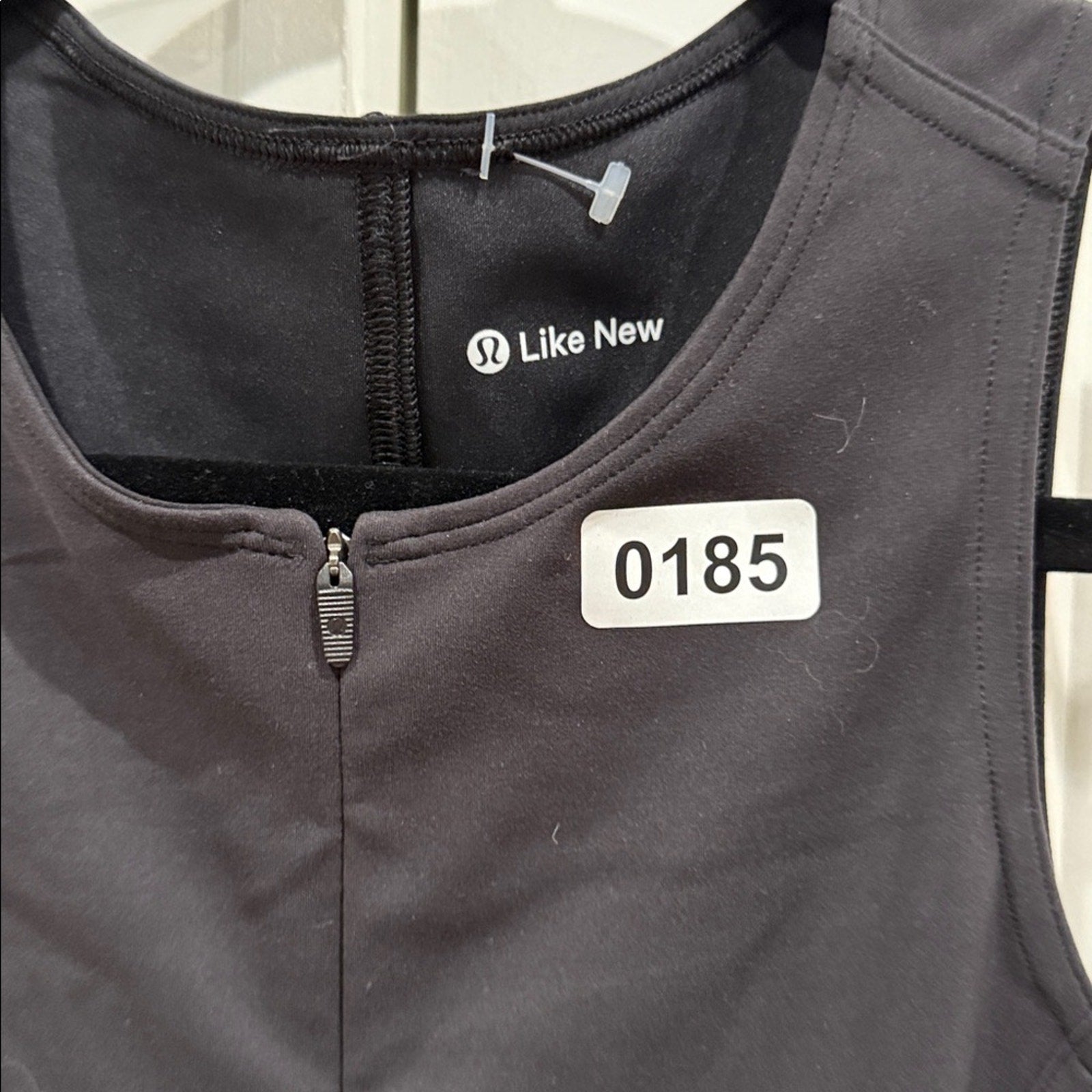 185 Lululemon Everlux Short-Lined Tennis Tank Top Dress 8" Black in Sz 4