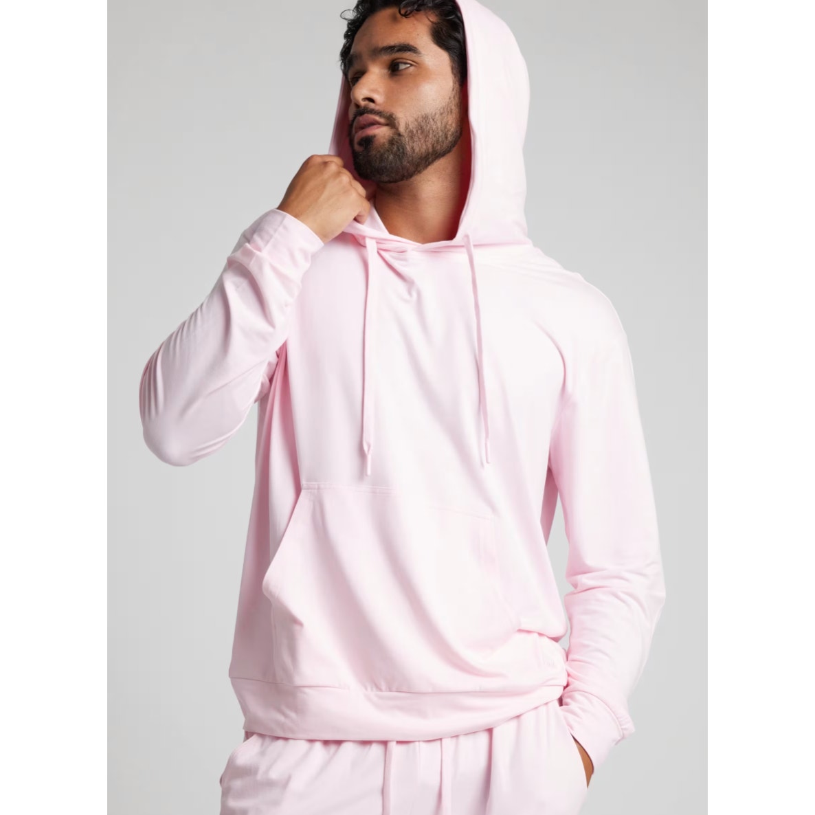 314 NEW COMFRT All Day Jersey Hoodie in Cherry Blossom Sz Small