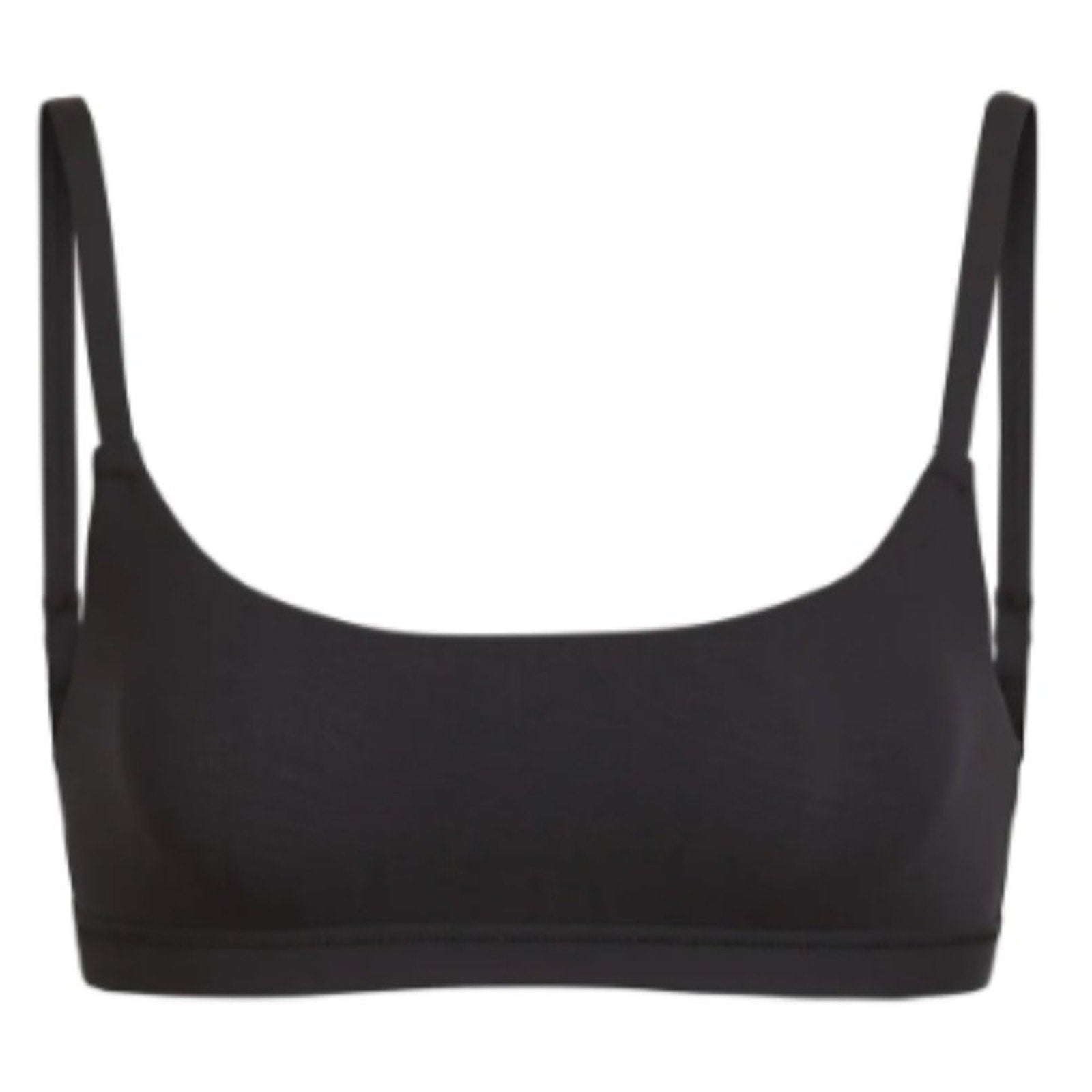 (2268) SKIMS NWT FITS EVERYBODY  SCOOP BRALETTE in S ** ONYX