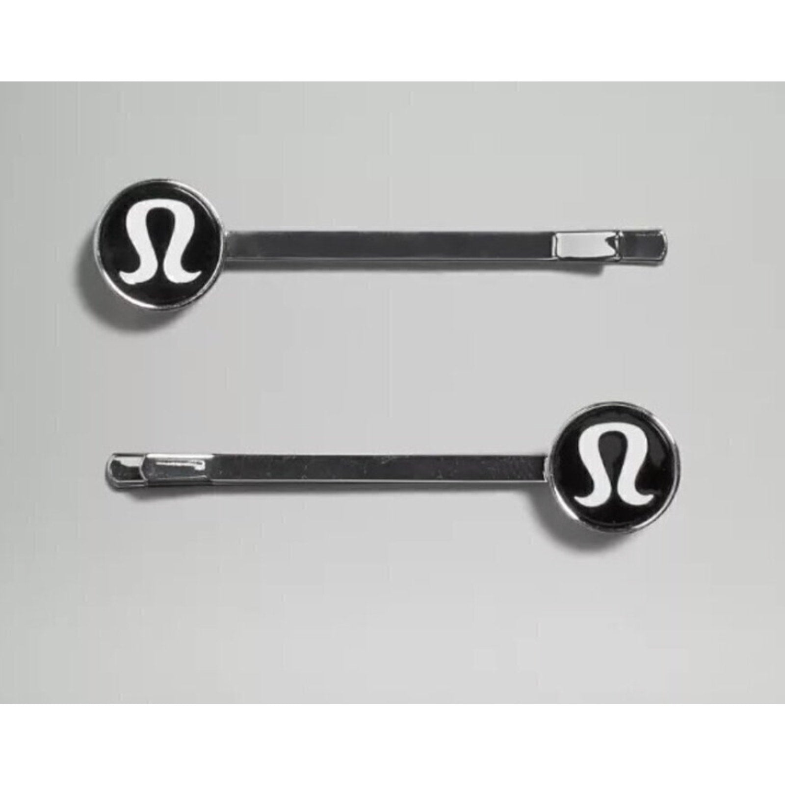 406 - NWOT LULULEMON Logo Bobby Pins *2 Pack in BLACK