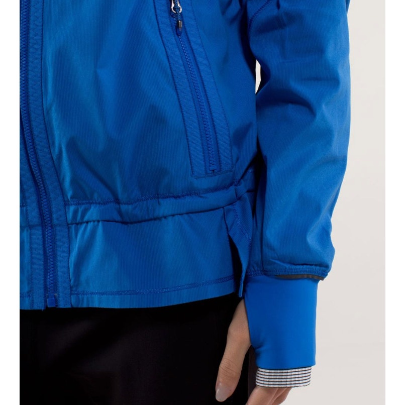 6768 LULULEMON Run: Bandit Jacket Baroque Blue in Sz 8 *EUC
