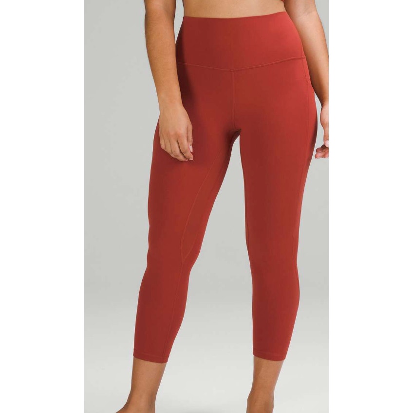 0302 Lululemon Align High-Rise Pant with Pockets 25" Cayenne Sz 4 *LOVED