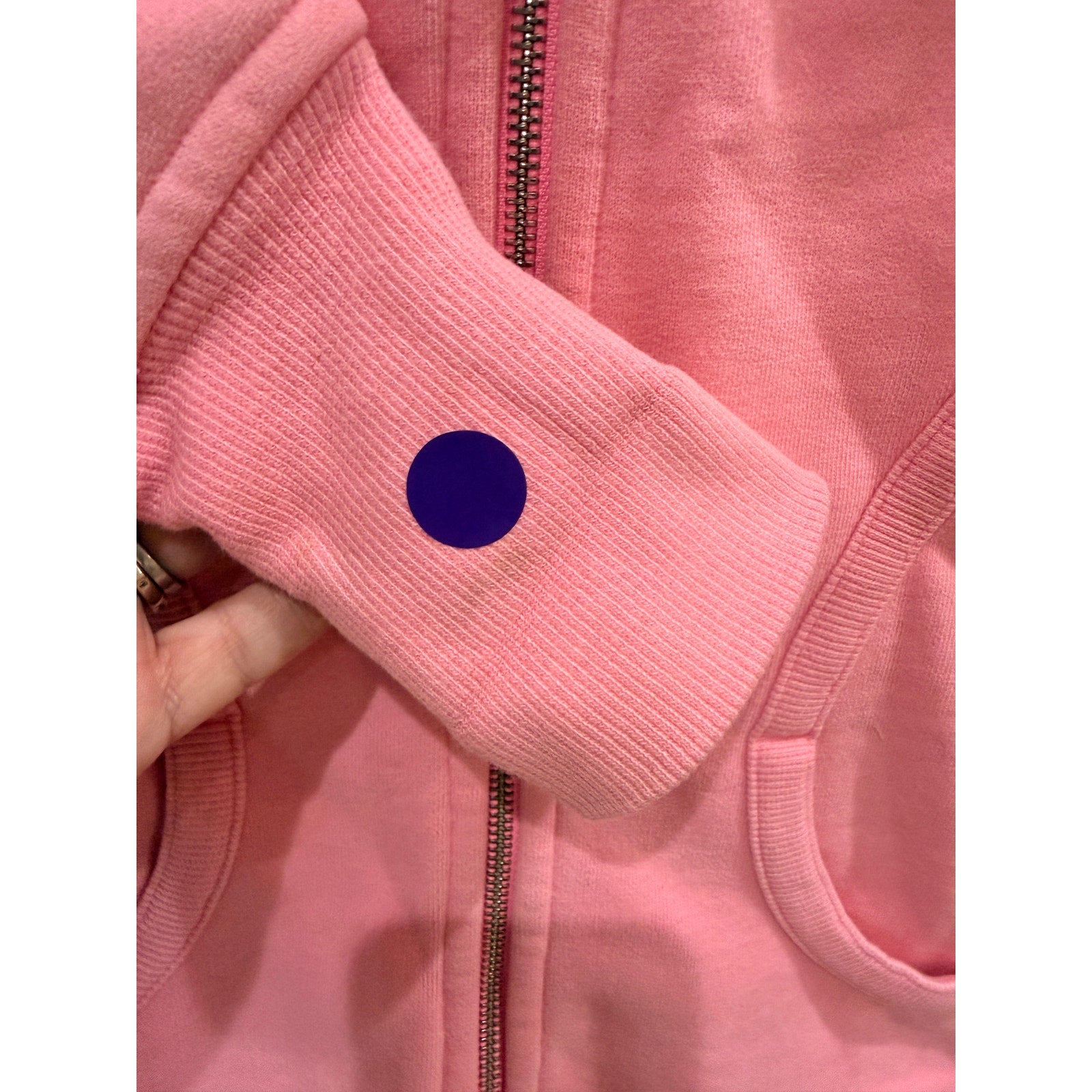 Scuba Hoodie *Stretch Pink Shell in PINK SHELL Sz 6 *SPOT on WRIST