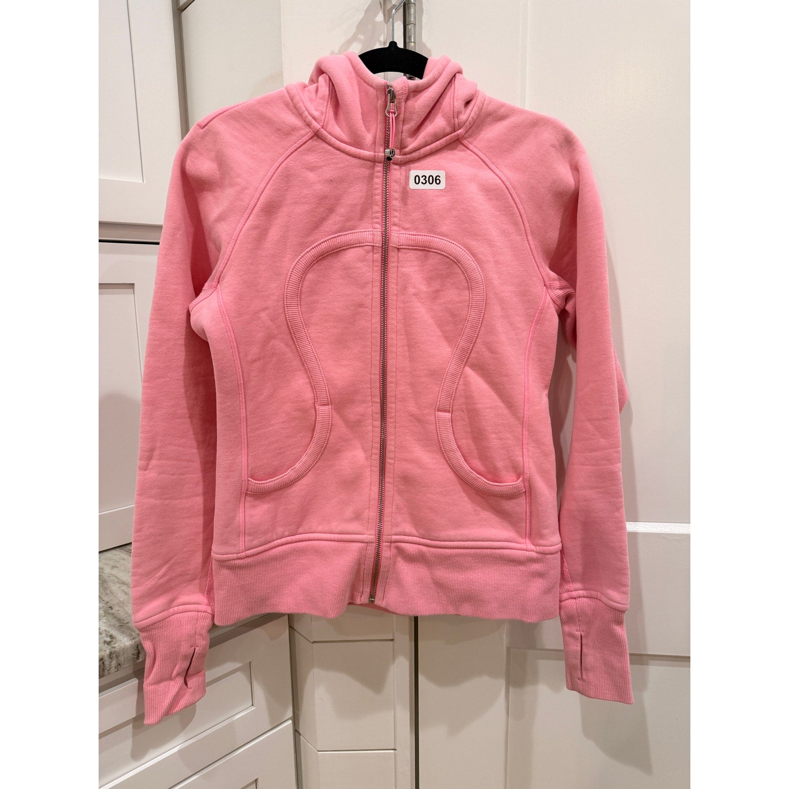 Scuba Hoodie *Stretch Pink Shell in PINK SHELL Sz 6 *SPOT on WRIST