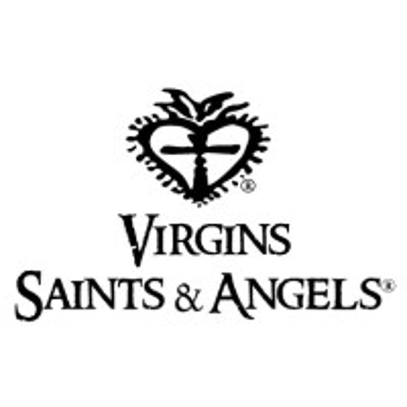 0275 Virgin Saints & Angels Magdalena 6mm Crystal light Blue - Gold *SOLD OUT