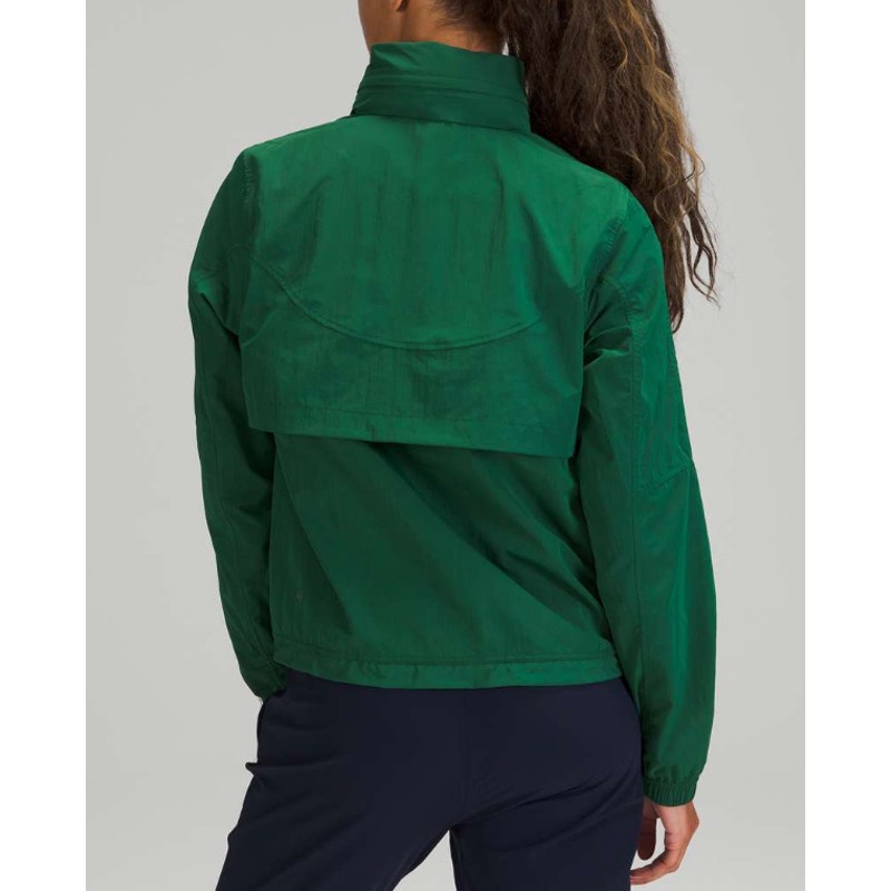 461 - Lululemon Lightweight Hooded Jacket in Everglade Green Sz 6