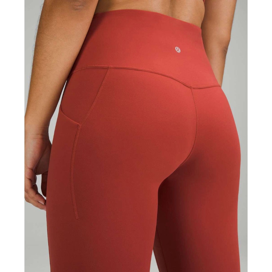 0302 Lululemon Align High-Rise Pant with Pockets 25" Cayenne Sz 4 *LOVED