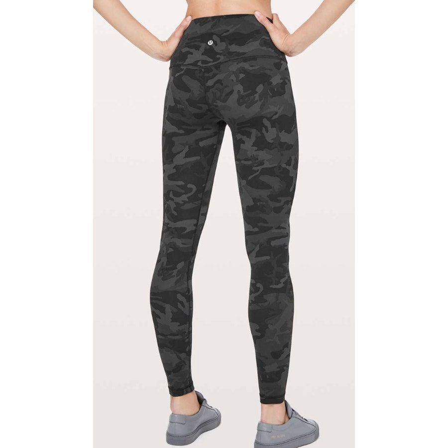 6781 LULULEMON Align Pant *Full Length 28" Incognito Camo Multi Grey Sz 6 *LOVED