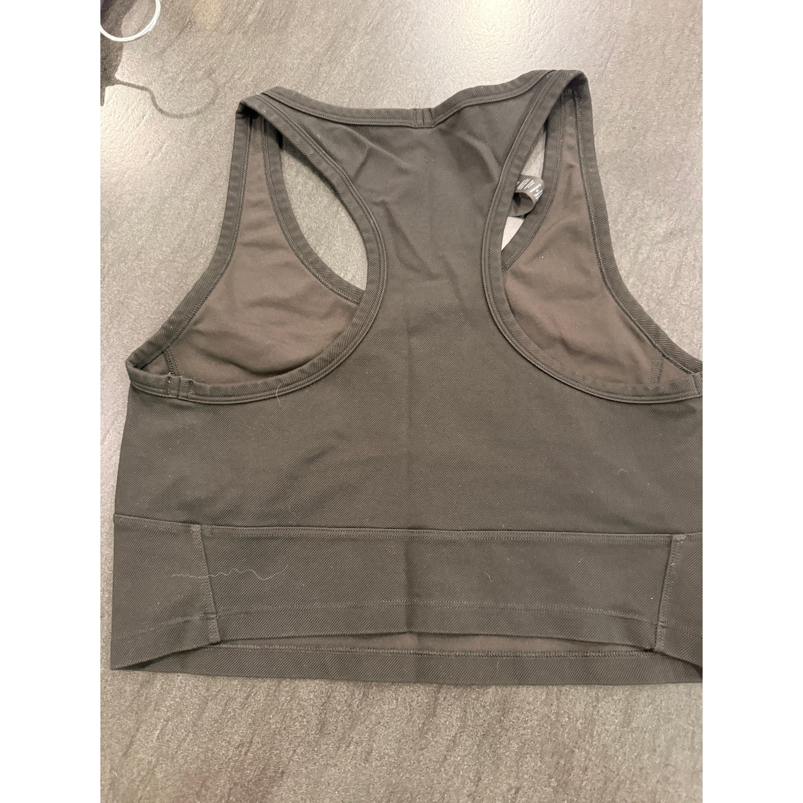 361 - Lululemon LAB Stretch Cupro Cropped Tank Top Black in Sz 10 *RARE
