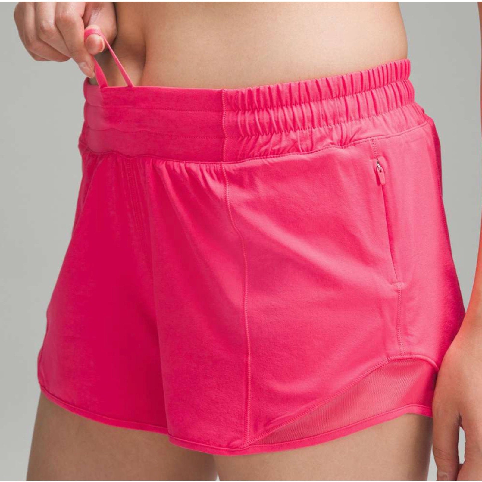 6623 NWT Lululemon Hotty Hot Low-Rise Lined Short 4" Lip Gloss in Sz 12