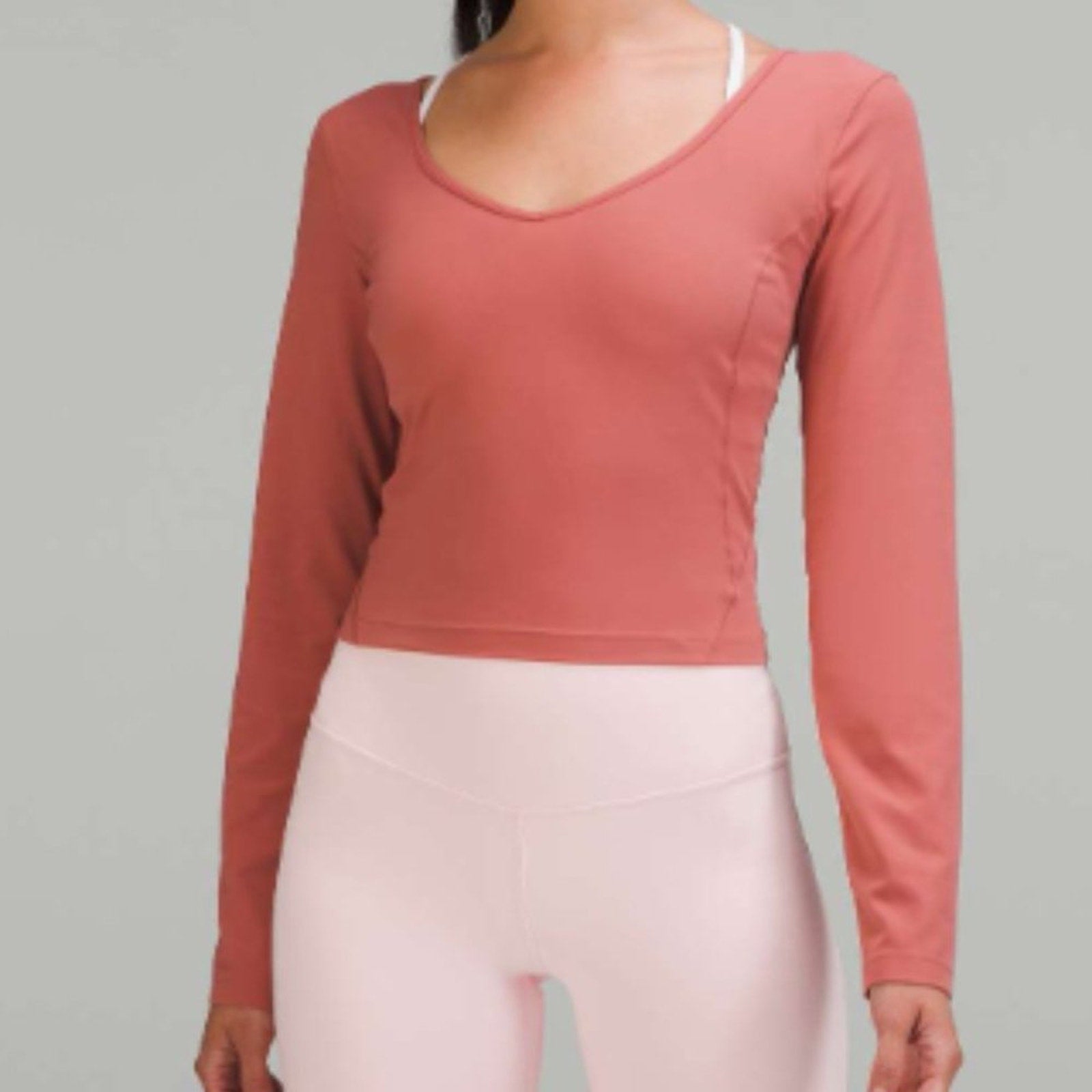 2170 NWT LULULEMON Align Long Sleeve Shirt Brier Rose Sz 12