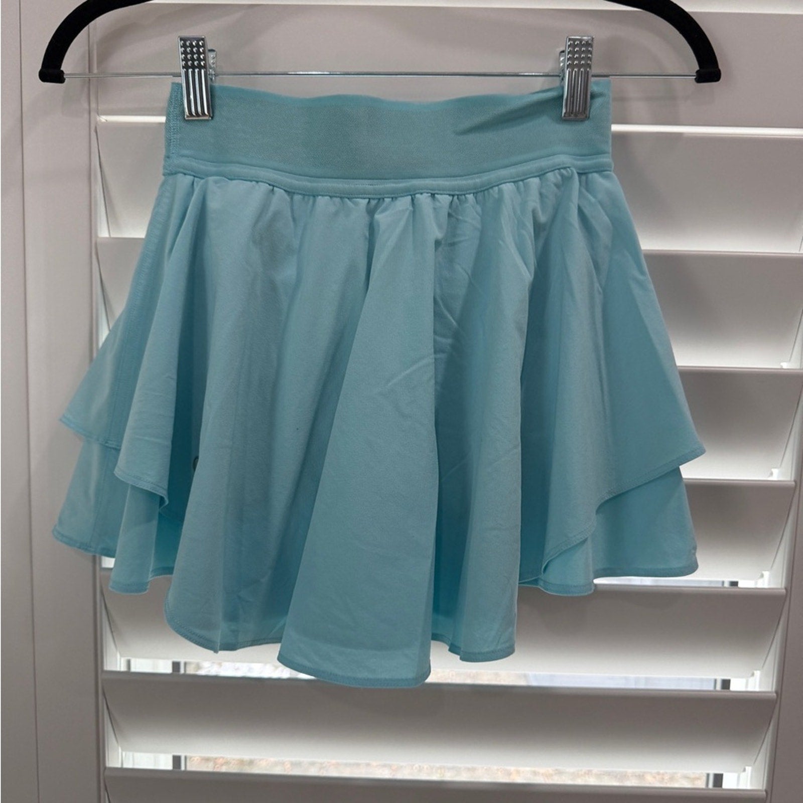 163 - Lululemon Court Rival High-Rise Skirt Cyan Blue Sz 2