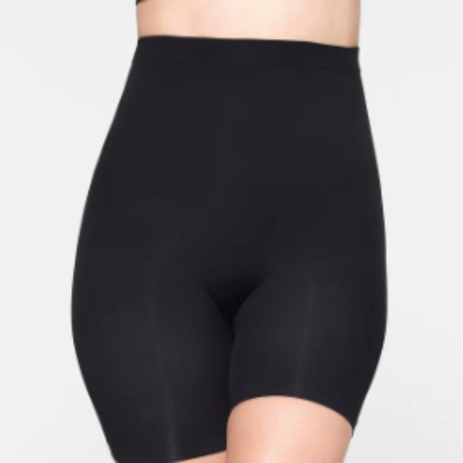 (2450) SKIMS SEAMLESS SCULPT HIGH-WAISTED SHORTS - ONYX Sz XXS/XS