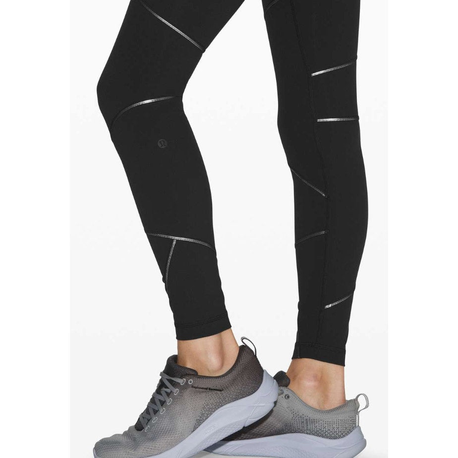6642 LULULEMON Wunder Under High-Rise Tight 28" *Ray Black Sz 6 **SKULL